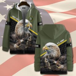 US Army, E 4 Army Corporal - Zip Hoodie