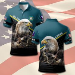 US Coast Guard, E 6 Red - Polo Shirt