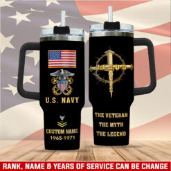 US Navy, No One Fights Alone - Stainless Steel Tumbler 40oz