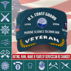 Coast Guard Rating, Remember - Honor - Respect - Military Cap