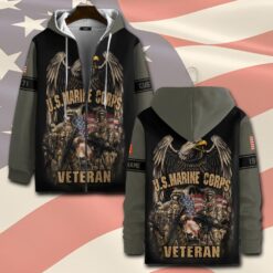 US Marine Corps, Life And Pride - Zip Hoodie