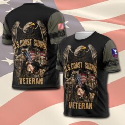 US Coast Guard, Proud Veteran - T-Shirt