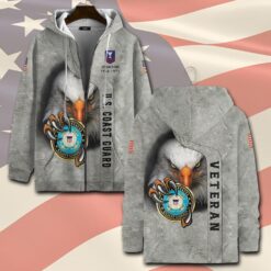 US Coast Guard, Once A Coastie, Always A Coastie - Zip Hoodie