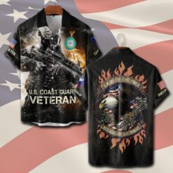 US Coast Guard, Thank a Veteran - Short Sleeve Button Shirt