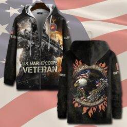 US Marine Corps, Duty, Honor, Country - Zip Hoodie