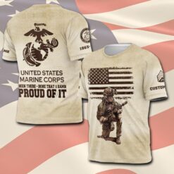 US Marine Corps, Land Of The Free, Because Of The Brave - T-Shirt