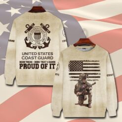 US Coast Guard, American By Birth, Veteran By Choice - Sweatshirt
