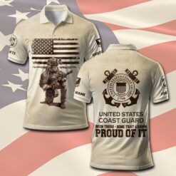 US Coast Guard, E 7 Red - Polo Shirt