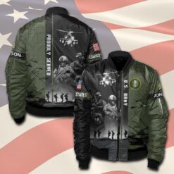 US Army, American By Birth, Veteran By Choice - Bomber Jacket