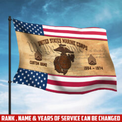 US Marine Corps, E 9 Marines Master Gunnery Sergeant - Flying Flag 2×3 Feet(60×90 Cm)