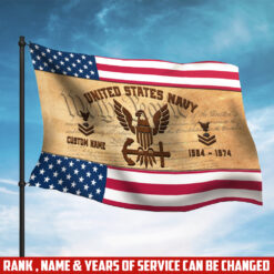 US Navy, Freedom Over Fear - Flying Flag 3×5 Feet(90×150 Cm)