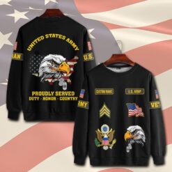 US Army, Land Of The Free, Because Of The Brave - Sweatshirt