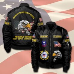 US Coast Guard, Freedom Isn't Free - Bomber Jacket