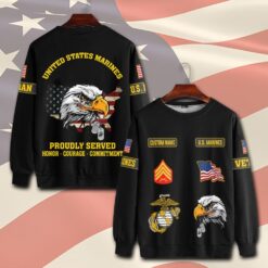 US Marine Corps, Land Of The Free, Because Of The Brave - Sweatshirt