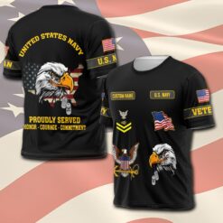 US Navy, By Sea, Air and Land - T-Shirt