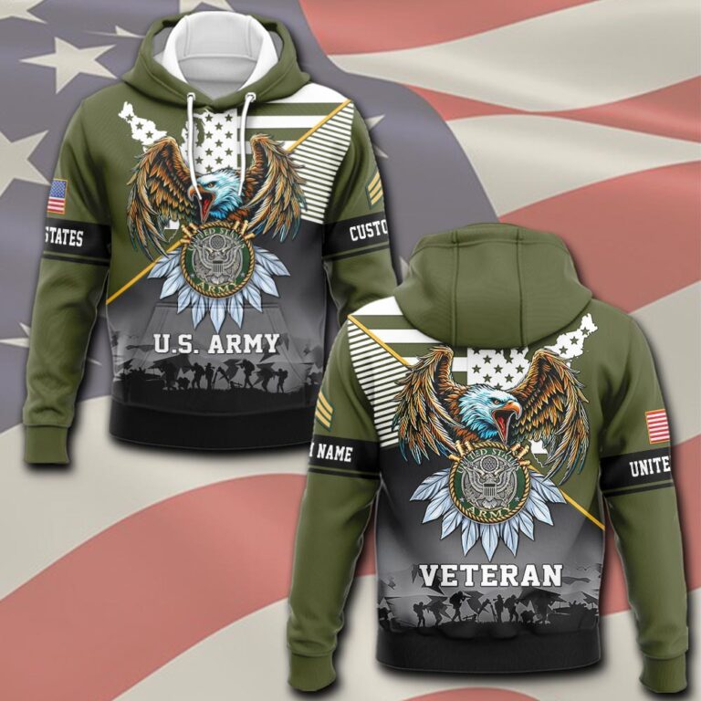 Us Army, Served With Pride – Hoodie – Proud Us Veteran