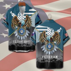 US Coast Guard, E 2 Blue - Short Sleeve Button Shirt