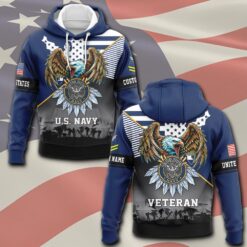 US Navy, E 7 Red - Hoodie