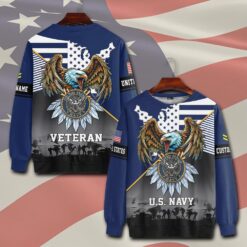 US Navy, Proud Veteran - Sweatshirt