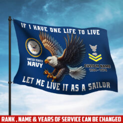 US Navy, Honor - Courage - Commitment - Flying Flag 5×8 Feet(152×244 Cm)