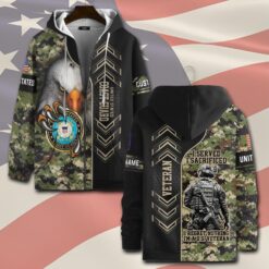 US Coast Guard, Born Ready - Zip Hoodie