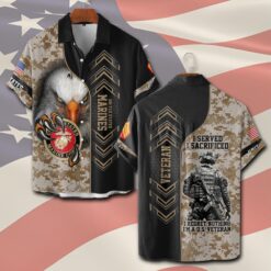 US Marine Corps, Life And Pride - Short Sleeve Button Shirt