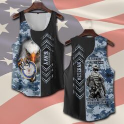 US Navy, American By Birth, Veteran By Choice - Tank-Top