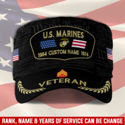 US Marine Corps, E 7 Marines Gunnery Sergeant - Military Cap