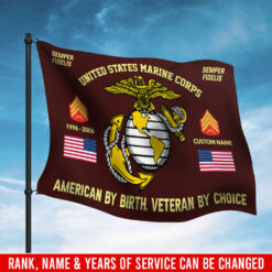 US Marine Corps, Land Of The Free, Because Of The Brave - Flying Flag 3×5 Feet(90×150 Cm)