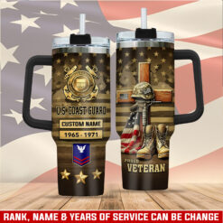 US Coast Guard, All Gave Some, Some Gave All - Stainless Steel Tumbler 40oz