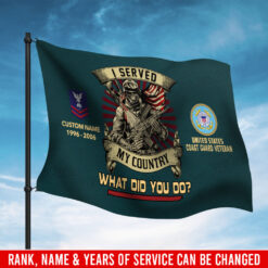 US Coast Guard, I Walked The Walk - Flying Flag 3×5 Feet(90×150 Cm)