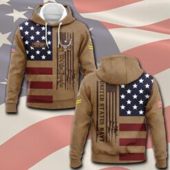 US Navy, E 5 Gold - Hoodie