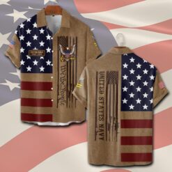 US Navy, Duty, Honor, Country - Short Sleeve Button Shirt