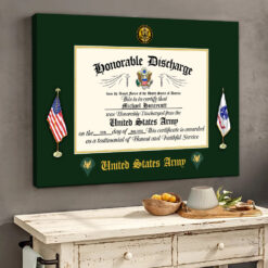 US Army - THPCustom25011502 - Canvas (With Frame) 20x16in
