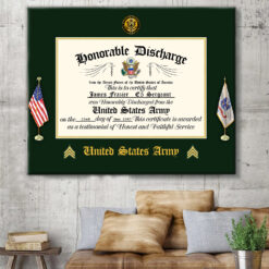 US Army - THPCCustom25012301 - Canvas (With Frame) 10x8in