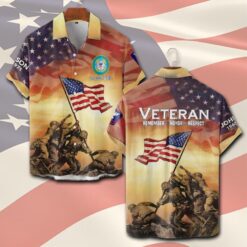 US Coast Guard, No One Fights Alone - Short Sleeve Button Shirt