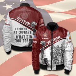 US Marine Corps, Proud To Have Served - Bomber Jacket