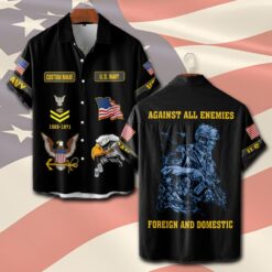 US Navy, By Sea, Air and Land - Short Sleeve Button Shirt