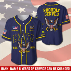 US Navy, All Gave Some, Some Gave All - Baseball Jersey