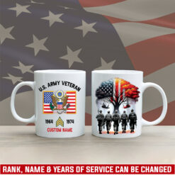US Army, E 6 Army Specialist - White Mug 15oz