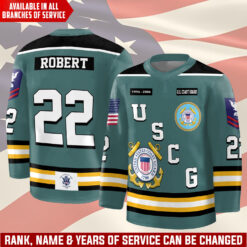 US Coast Guard, I Walked The Walk - Hockey Jersey