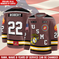 US Marine Corps, I Walked The Walk - Hockey Jersey
