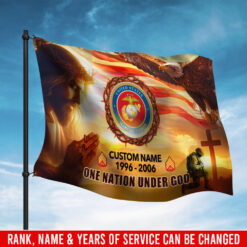 US Marine Corps, E 8 Marines Master Sergeant - Flying Flag 3×5 Feet(90×150 Cm)