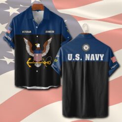 US Navy, E 3 Red - Short Sleeve Button Shirt