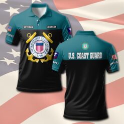 US Coast Guard, Proud Veteran - Polo Shirt