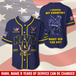 US Navy - Baseball Jersey