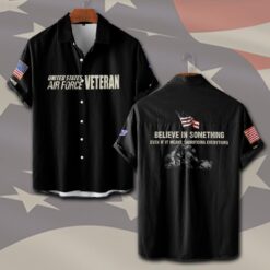 US Air Force , Honor The Fallen - Short Sleeve Button Shirt