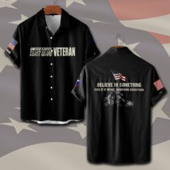 US Coast Guard, Honor, Duty, Service - Short Sleeve Button Shirt