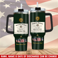US Army, Honoring All Who Served - Stainless Steel Tumbler 40oz