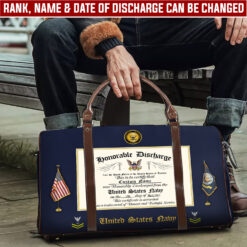 US Navy, Freedom Isn't Free - Travel Bag - Size L: 20.4 x 9.4 x 10.2 inches